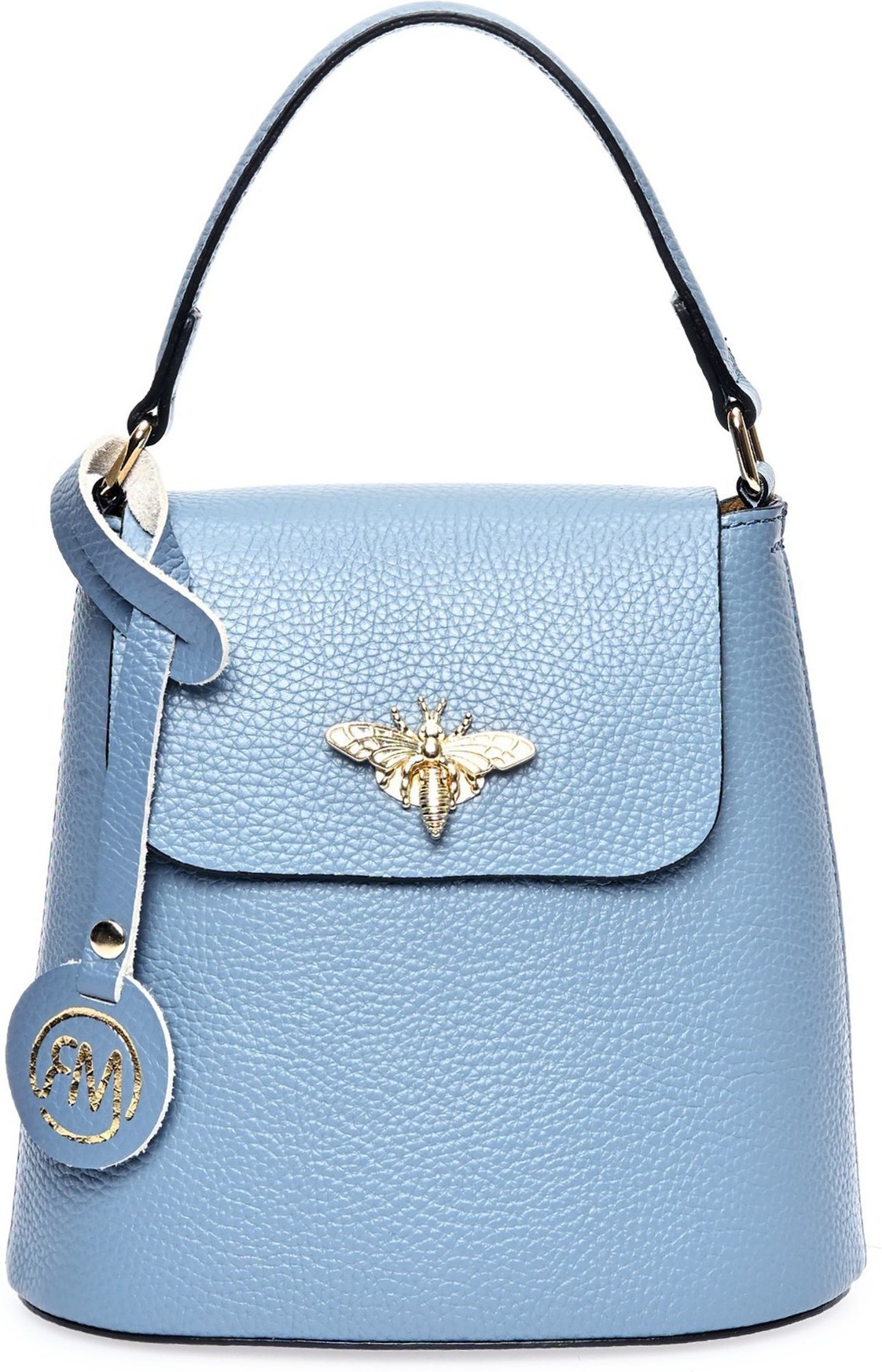 Roberta M Türkis Rindsledertasche