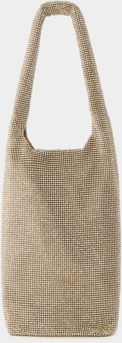 Schultertasche Crystal Mesh Wine Cooler - Kara - Mesh - Beige