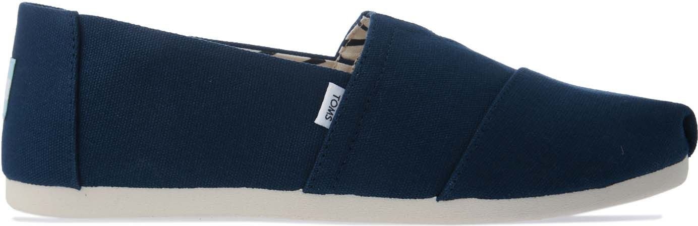 Toms Alpargata Espadrille-Pumps aus recycelter Baumwolle für Damen in Navy