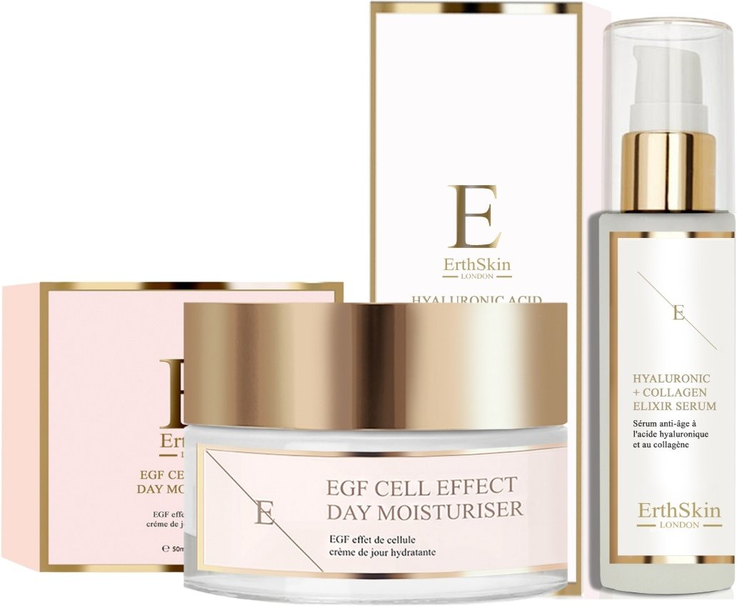 EGF Cell Effect Day Moisturiser 50ml + Hyaluronsäure & Kollagenserum - 60ml