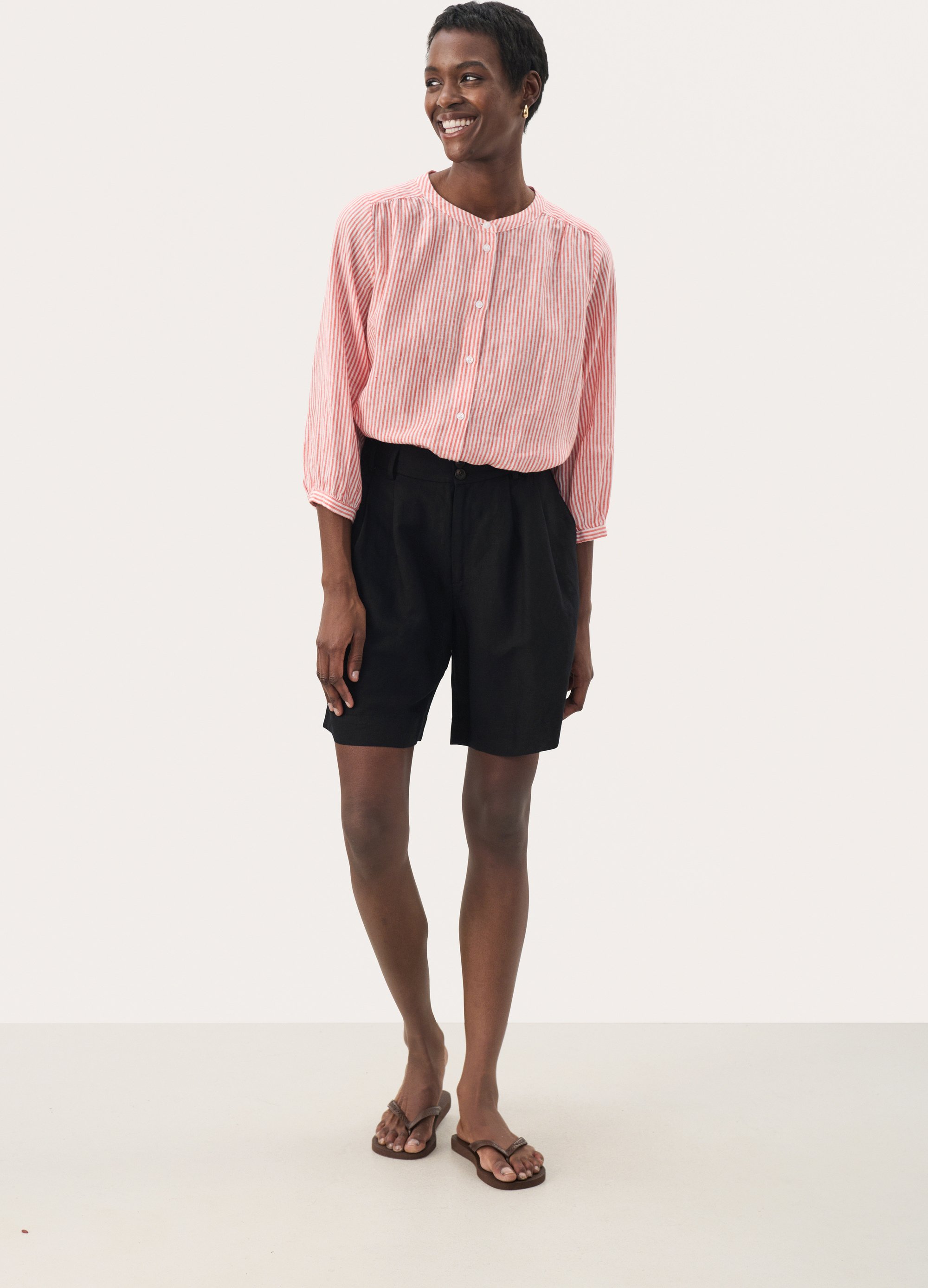 Shorts Gerade Passform Blac