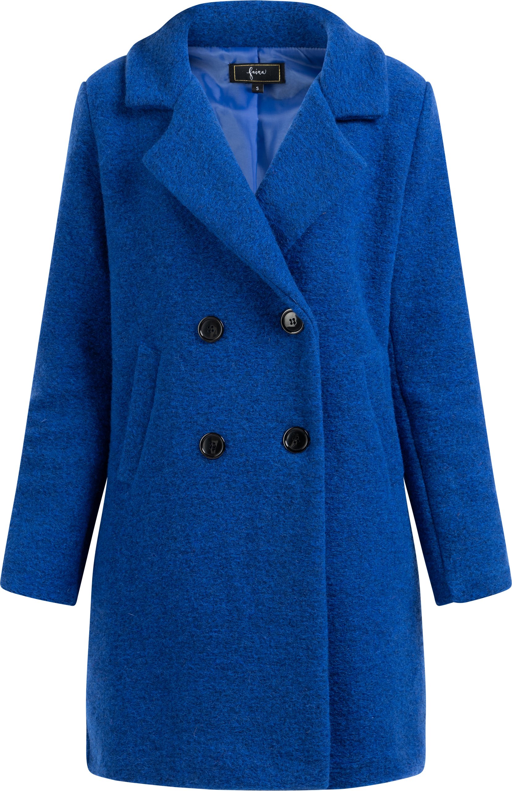 Faina Mantel Damen royalblau