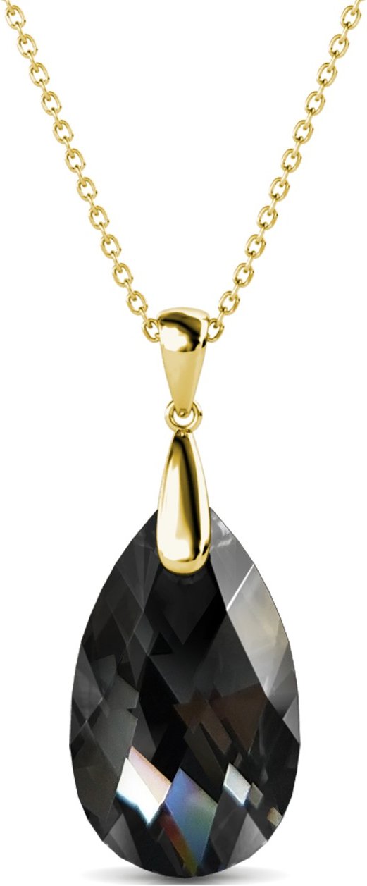 Regentropfen-Anhänger - Gold und Schwarz