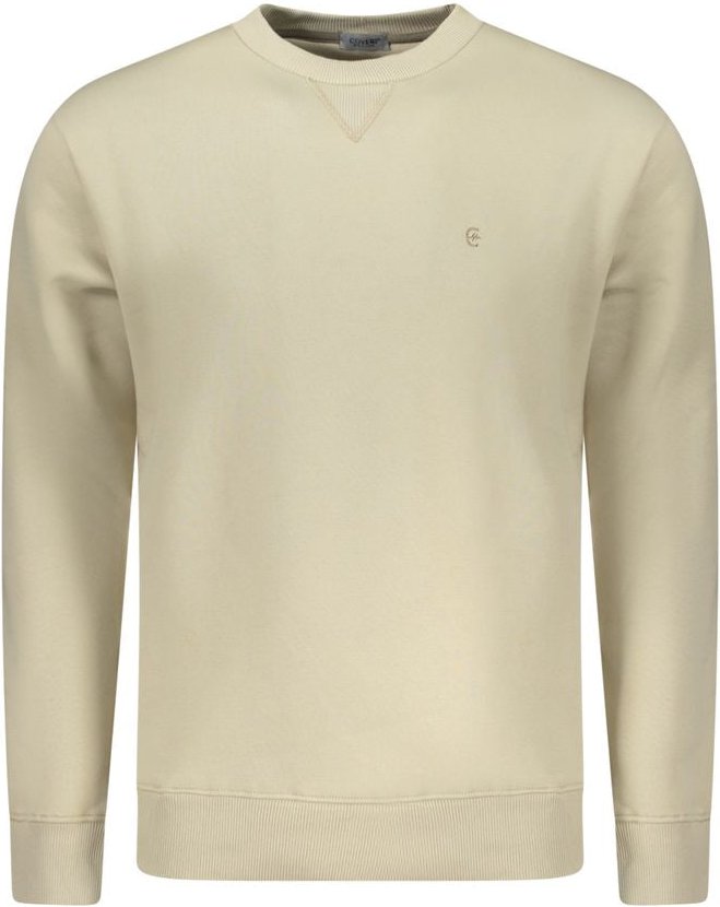 Coveri Moving Beiger Baumwoll-Herrenpullover