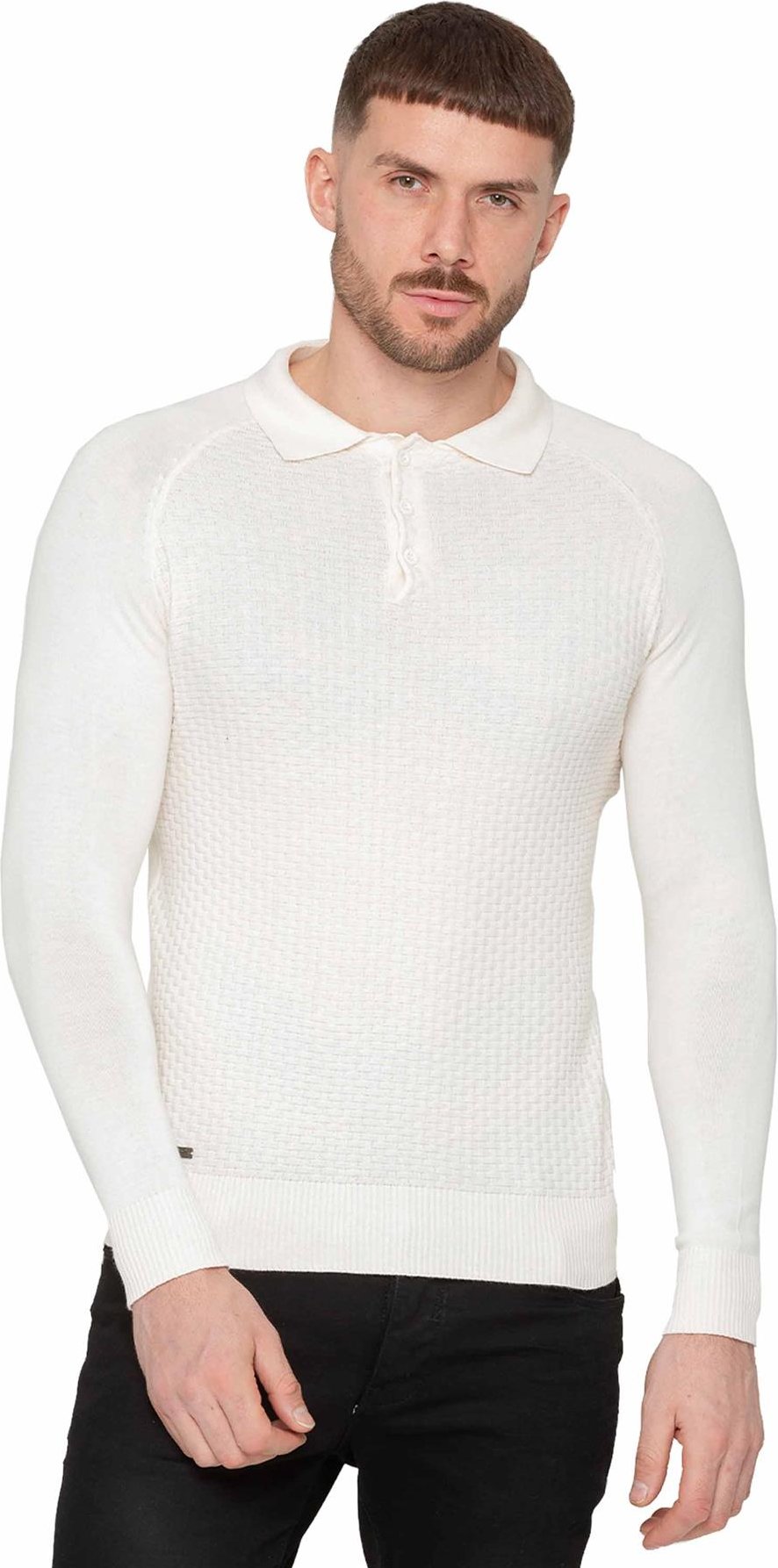 Thumbnail - Enzo Milano | Herren Waffelstrick-Pullover
