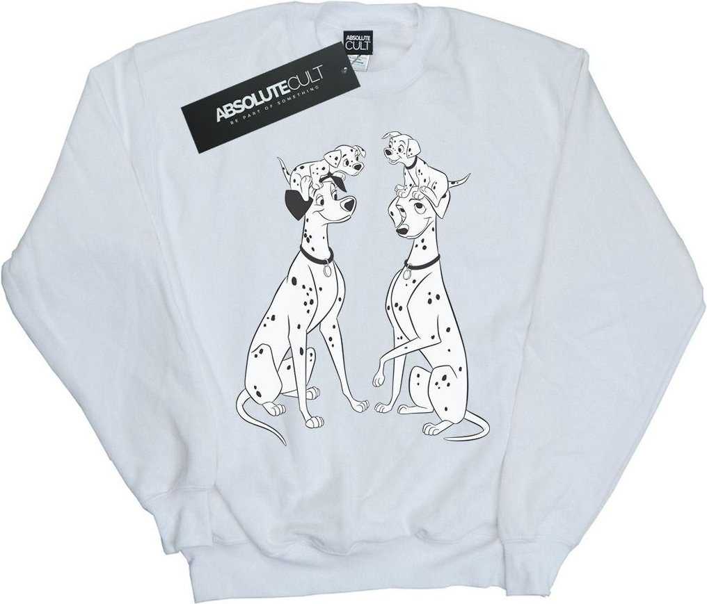 Disney - "101 Dalmatians Family" Sweatshirt für Damen (Weiß)