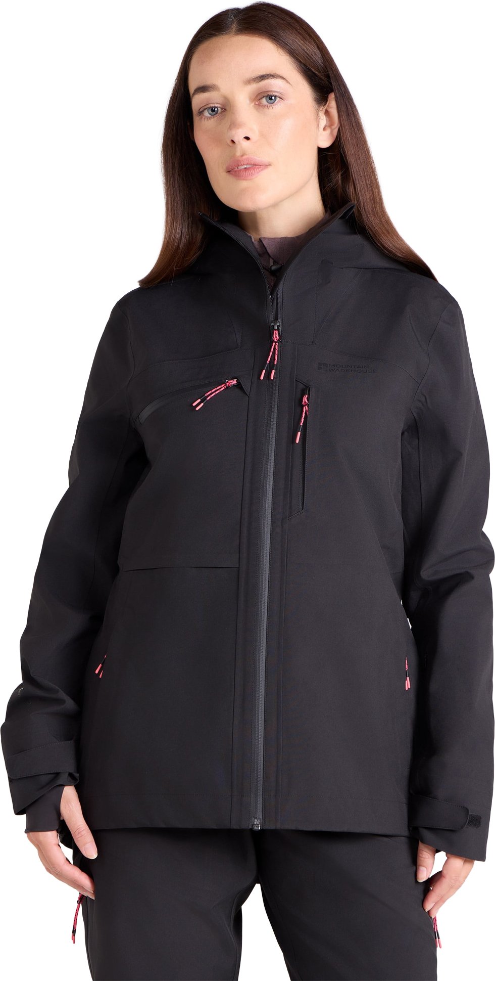 Mountain Warehouse - "Cortina Extreme" Skijacke für Damen, 3 Lagen, Wasserfest (Schwarz)