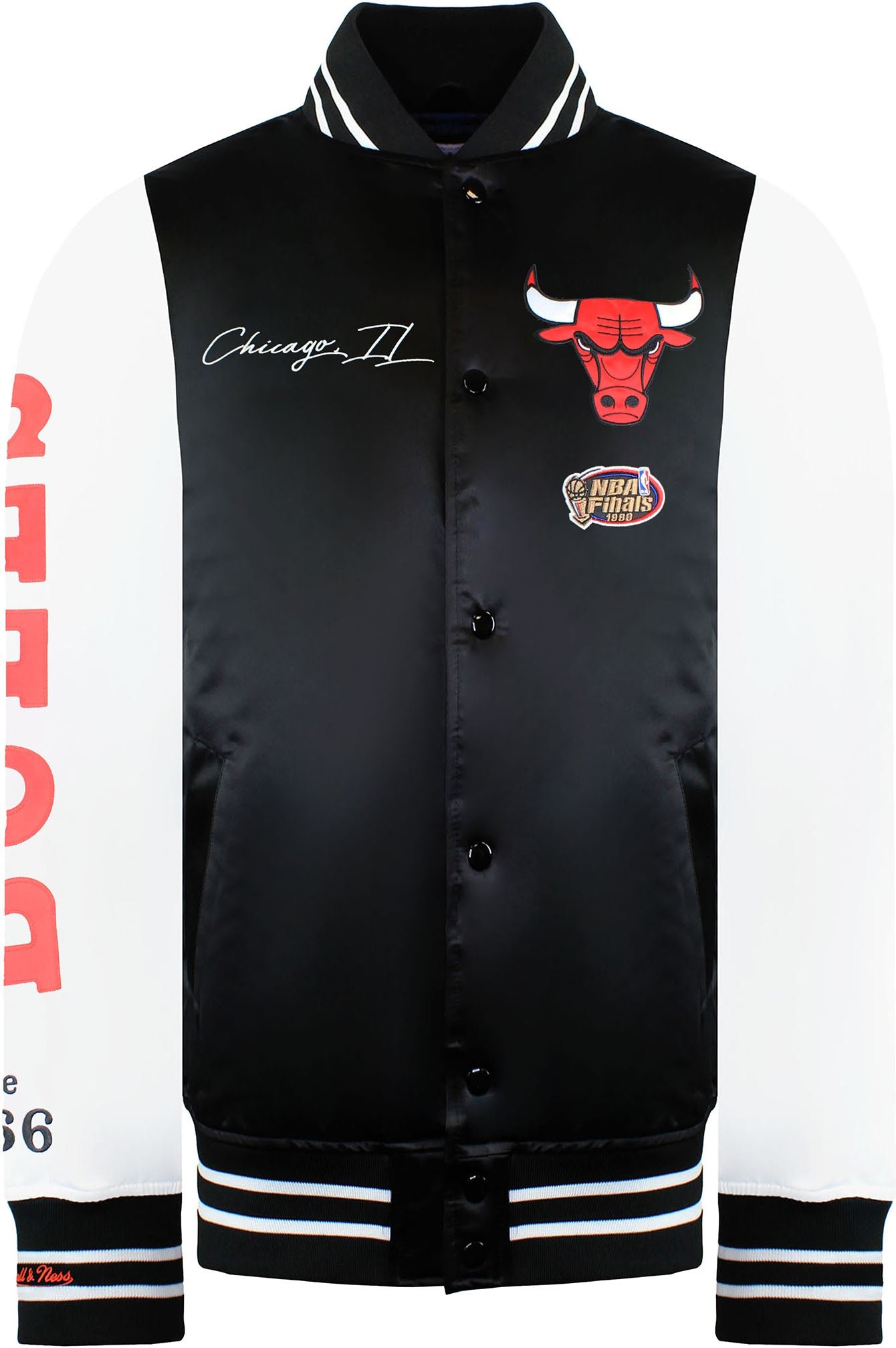 Mitchell & Ness NBA Chicago Bulls Herren Satin Bomberjacke
