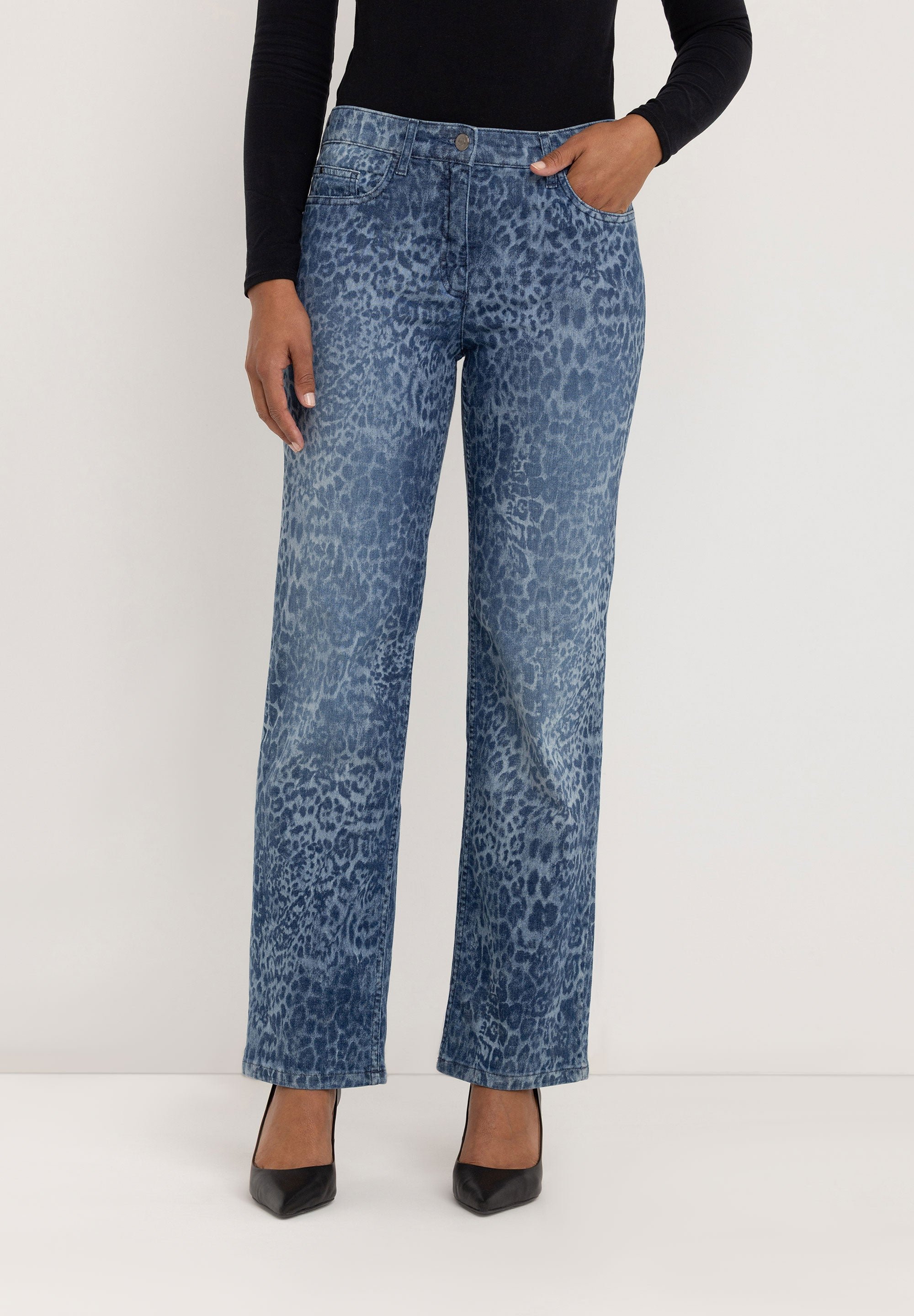 Kora Denim Gerade Jeans | Authentischer Blaudruck