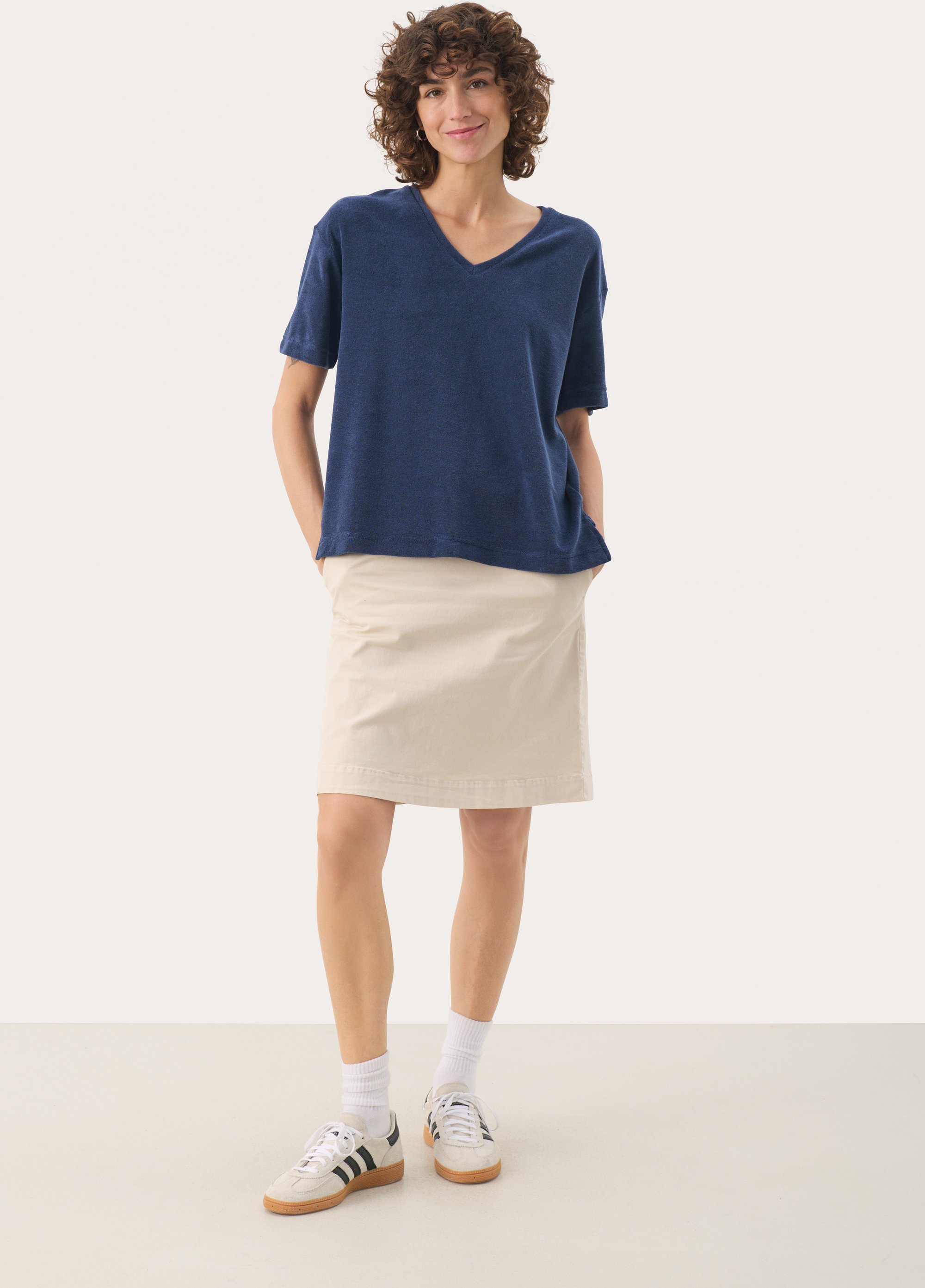 Thumbnail - T-shirt Lockere Passform Oceana dark blue