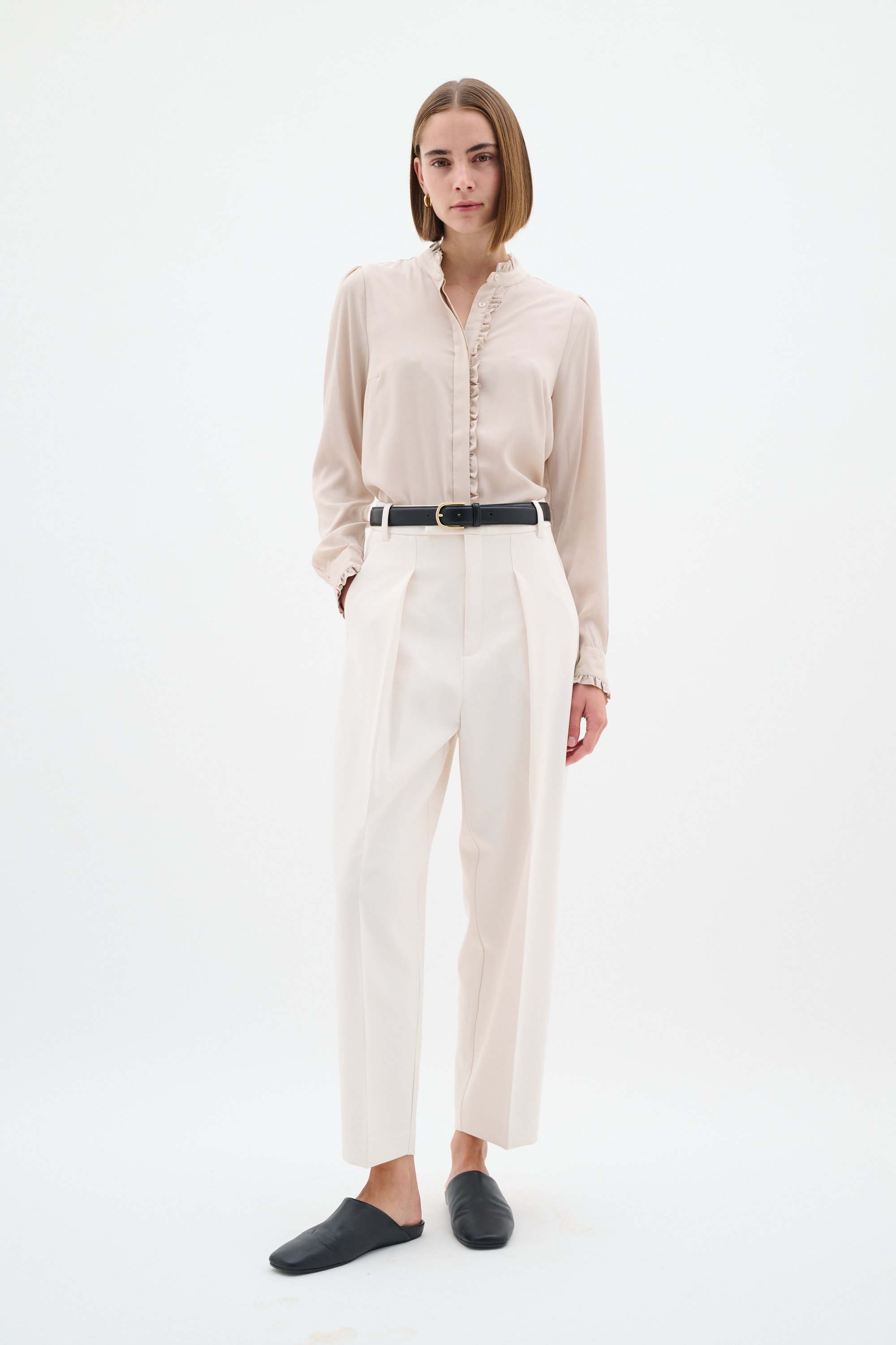 Langarm-Hemd Classic fit Champagne champagne