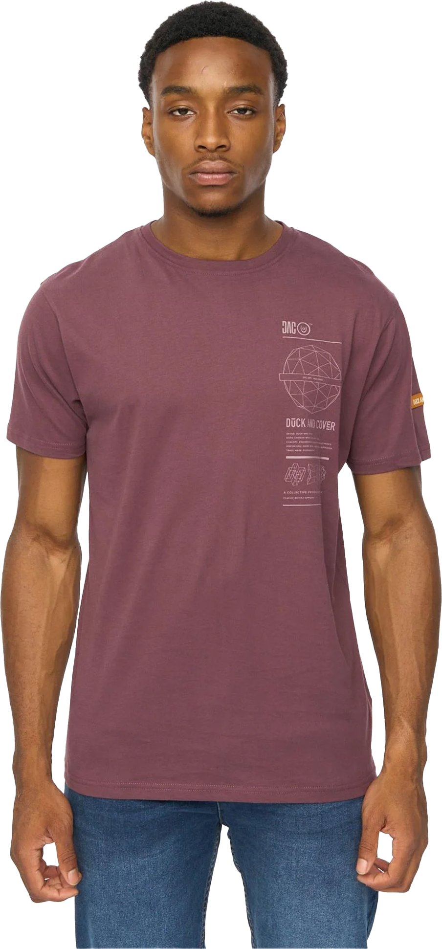 Duck and Cover - "Ashland" T-Shirt für Herren (Rum Rosinen)