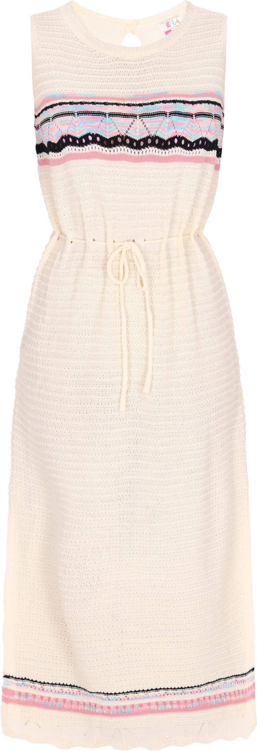 IZIA Kleid Frauen cremeweiß mehrfarbig