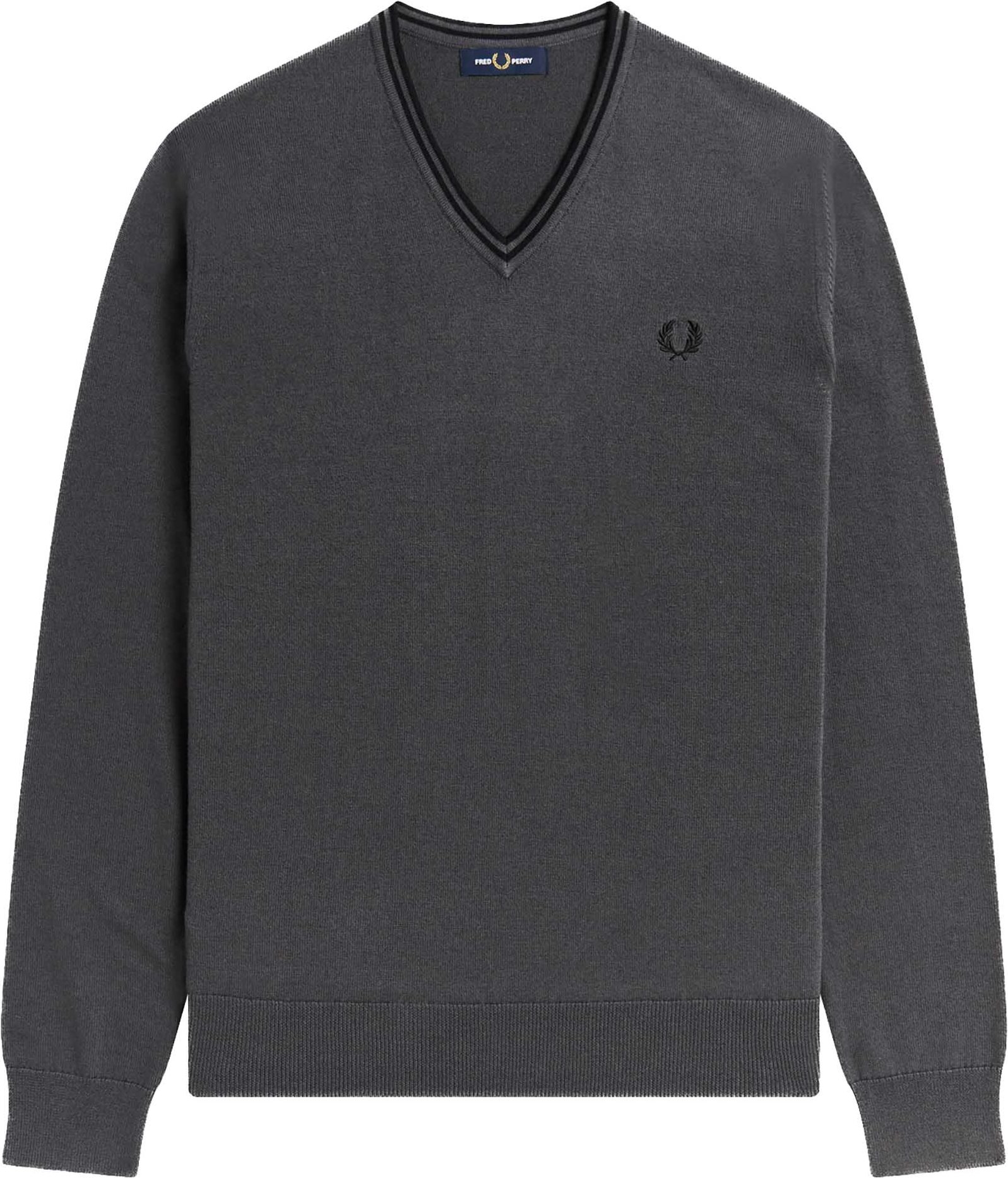 Pull Fred Perry Gris Classique