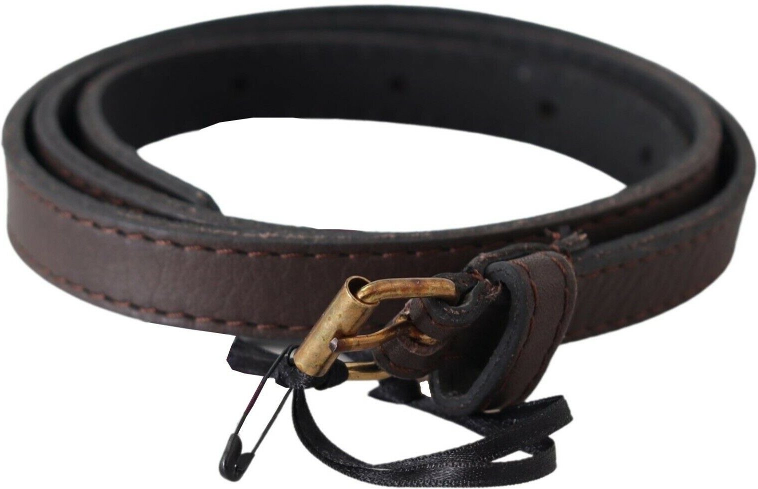 MILA SCHÖN Braunes Echtes Leder Skinny Mode Dunkel