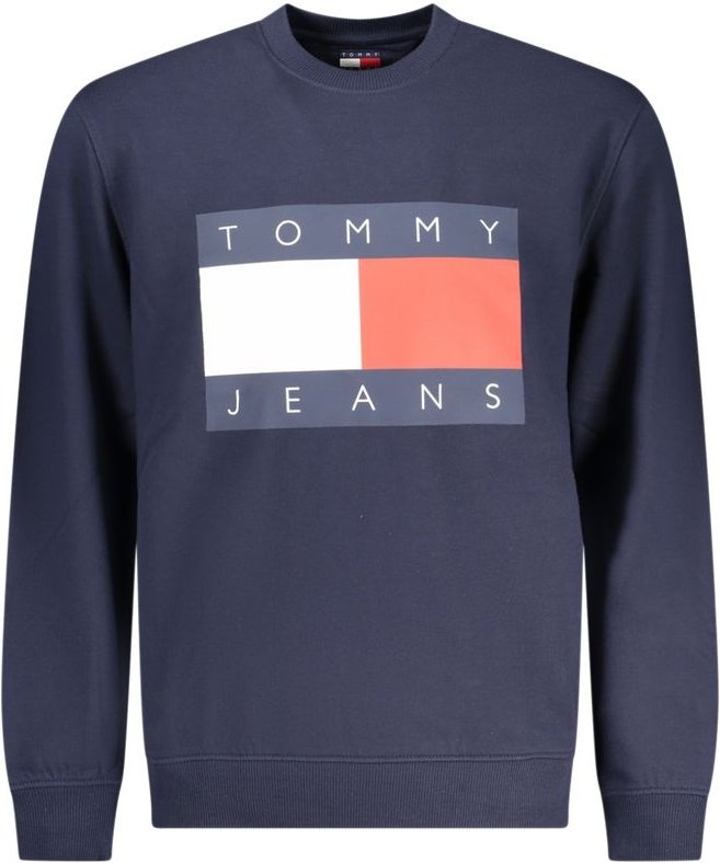 Tommy Hilfiger Herren Sweatshirt mit Rundhalsausschnitt und ikonischem Flaggenlogo