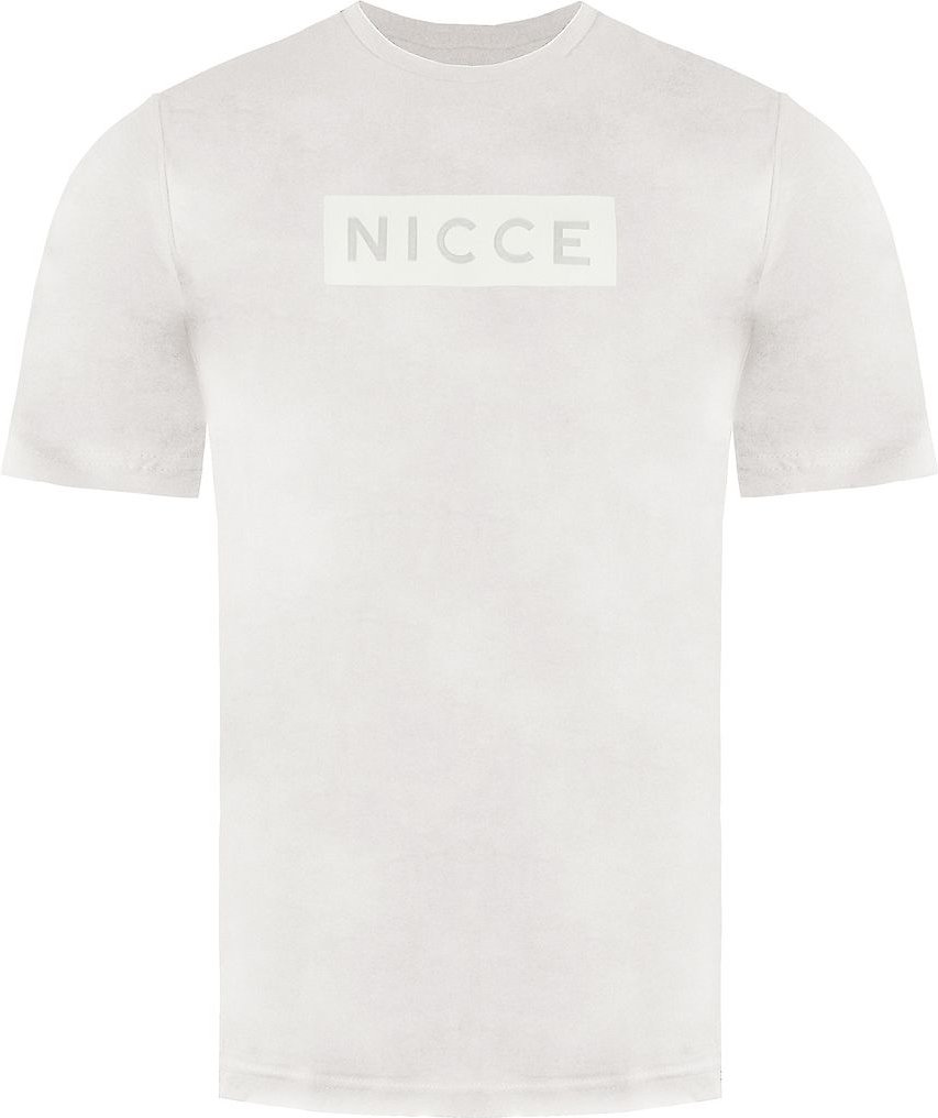 Nicce Short Sleeve Crew Neck Beige Herren Baumwollpeak T-Shirt 0211 K002 0741