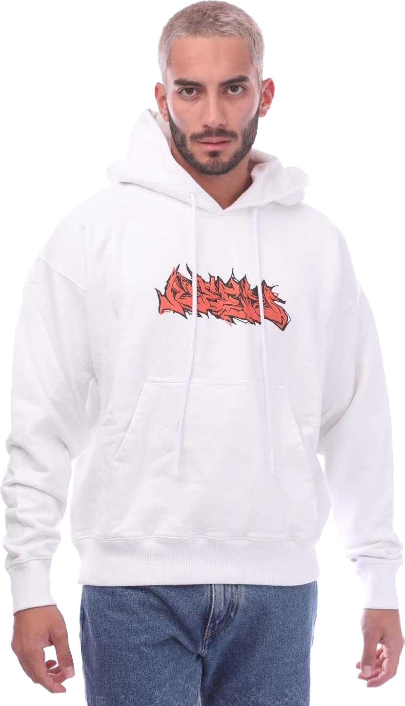 Off White - "90´s DJ" Kapuzenpullover für Herren, Schmal (Weiß/Pink)