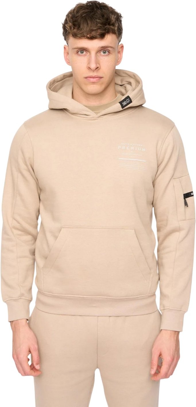 Duck and Cover - "Rayland" Kapuzenpullover für Herren (Steinfarben)