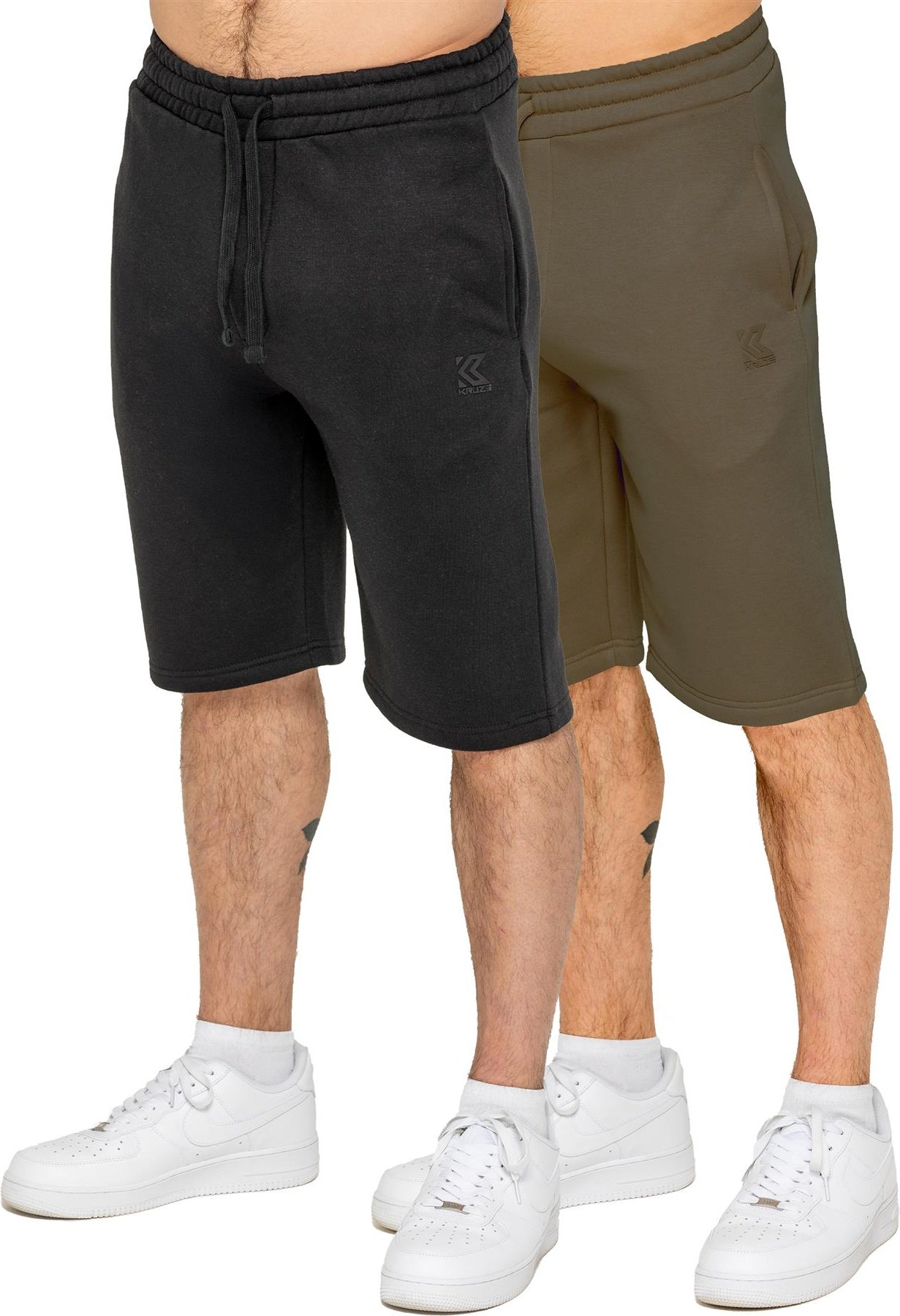 Kruze | Herren Fleece Shorts 2er Pack