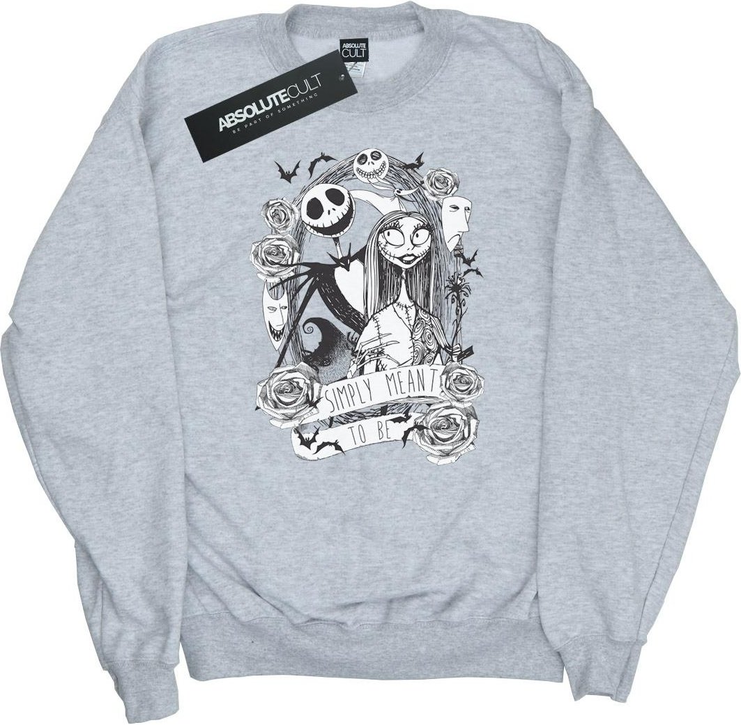 Disney Damen-/Damen-Sweatshirt "Nightmare Before Christmas" - einfach zum Wohlfühlen (grau)