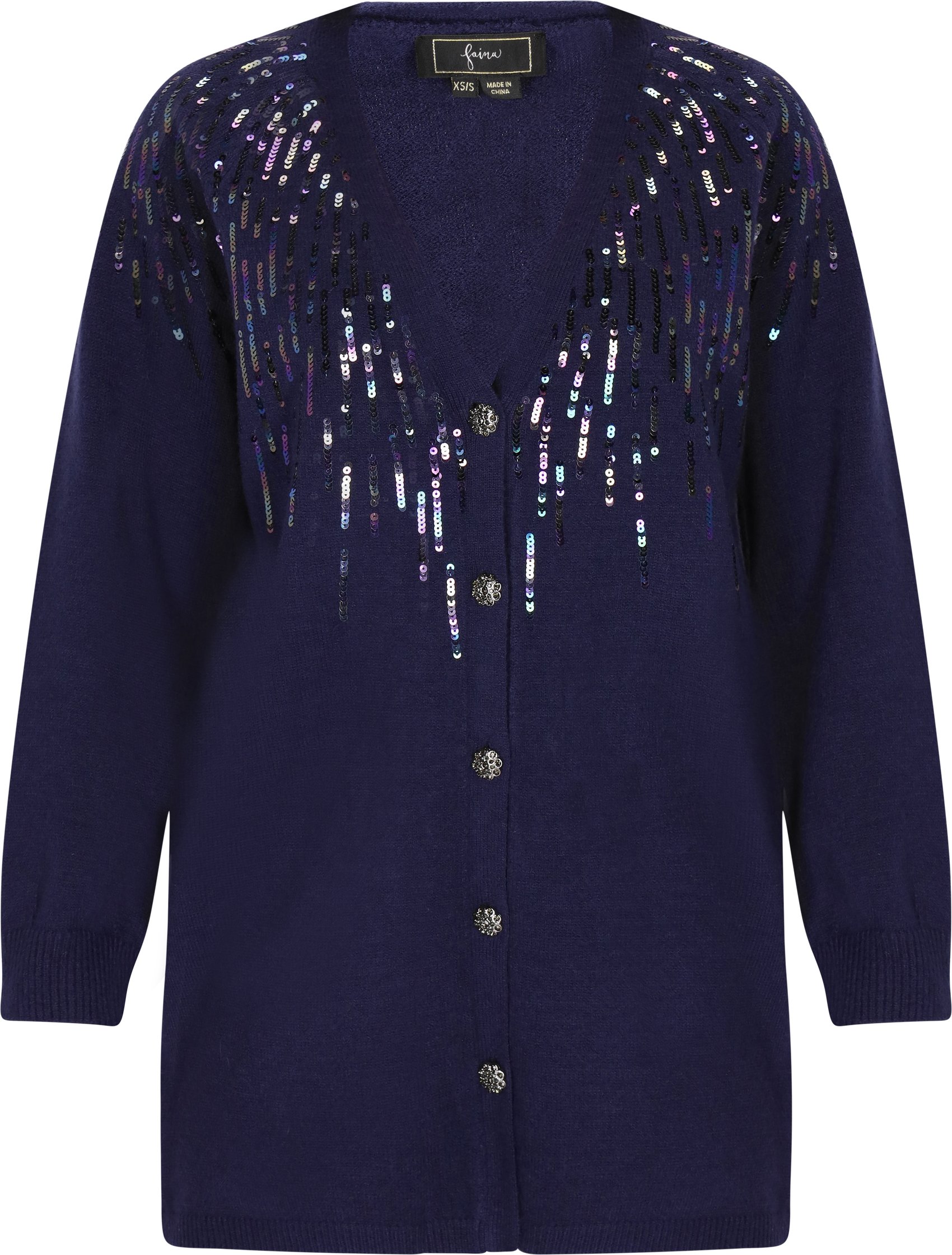 Thumbnail - Faina Strickjacke Damen Marine