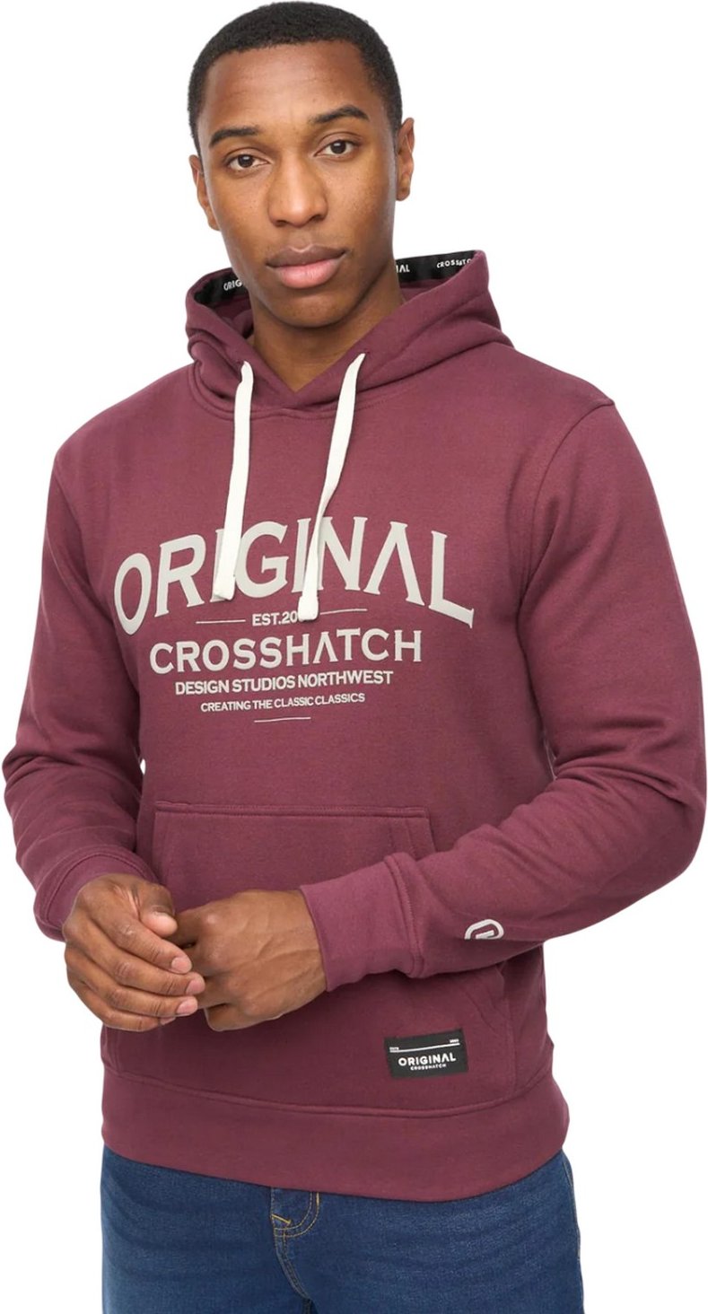Crosshatch - "Vintarge" Kapuzenpullover für Herren (Rum Rosinen)