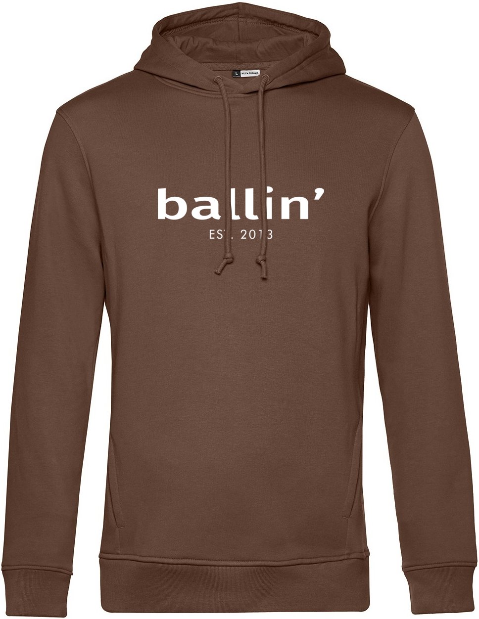 Basic Hoodie von Ballin Est. 2013 in der farbe Braun und in größe L.