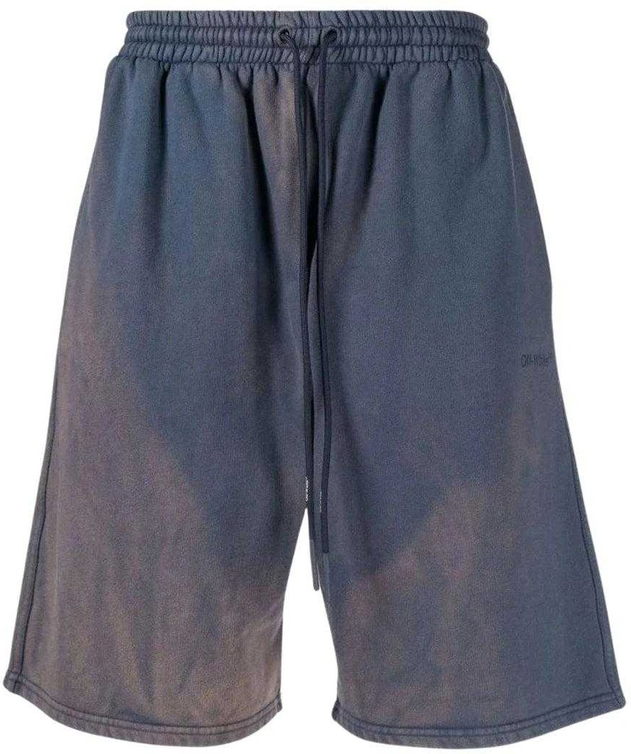 Off-White - "Diag Tab Skate" Sweat-Shorts für Herren (Dunkles Marineblau)