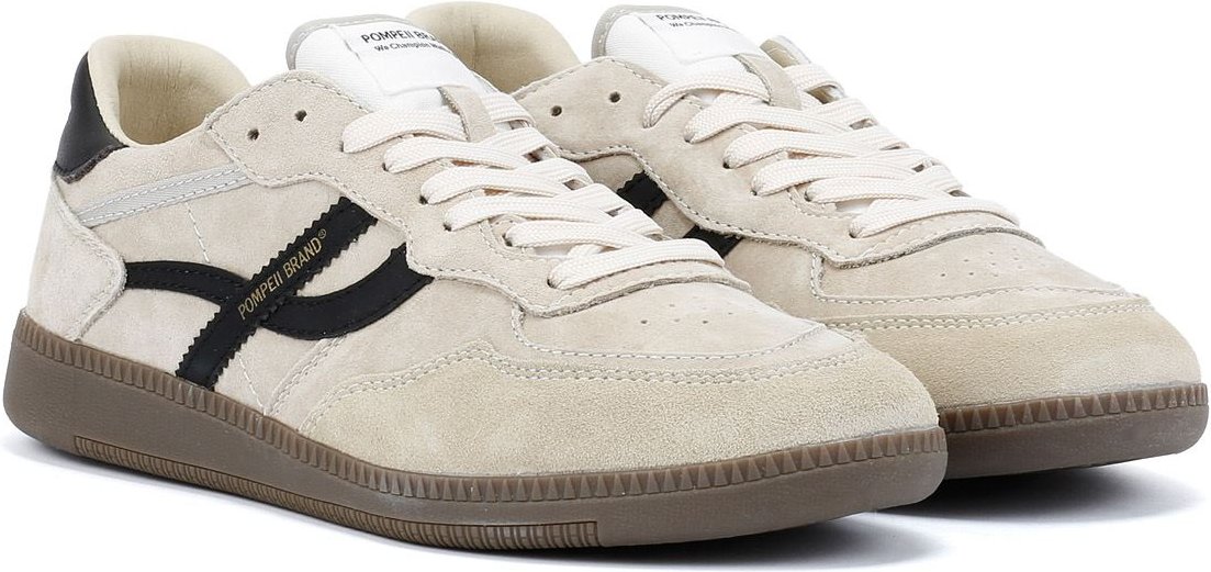 Pompeii Elan Sala Herren Sneaker Aus Weißem Wildleder