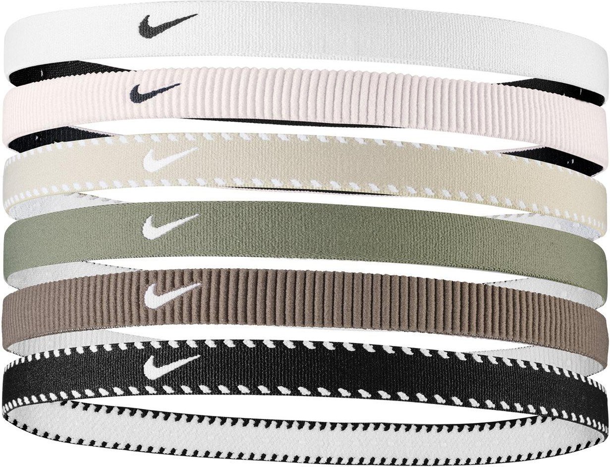 Nike - Haarband Flexibel(6er-Pack) (Weiß/Army-Grün)