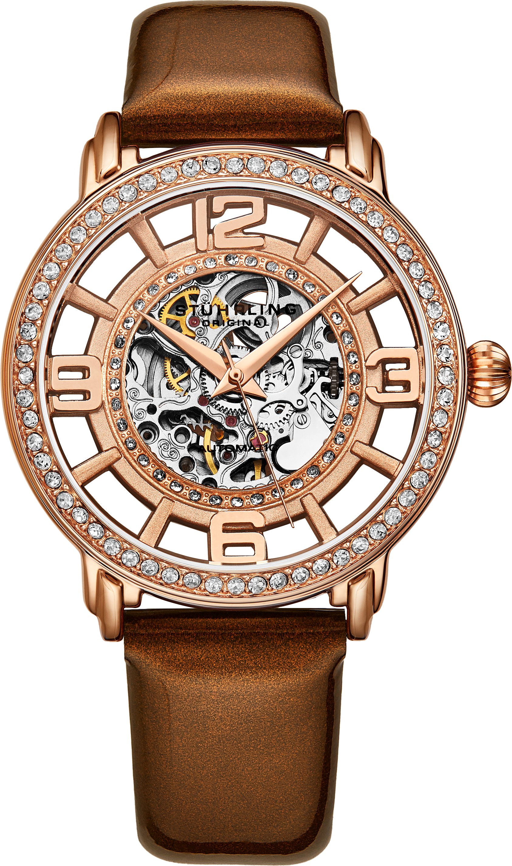 Rose Gold Winchester Automatik 38mm Skeleton