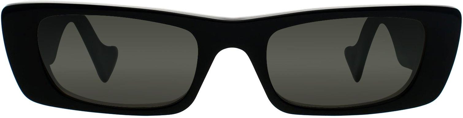 Gucci Rectangle Womens Schwarz Grau GG0516S