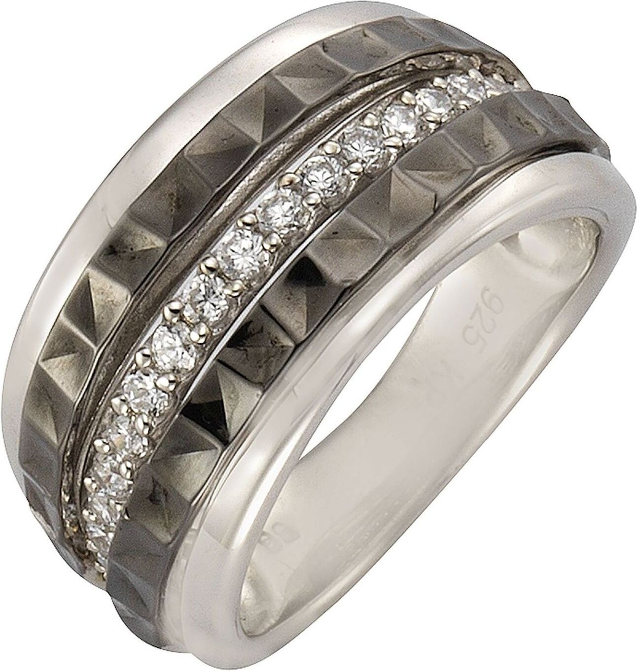 Celesta Silber Ring Silber 925 rhodiniert mit Zirkonia-Steinen