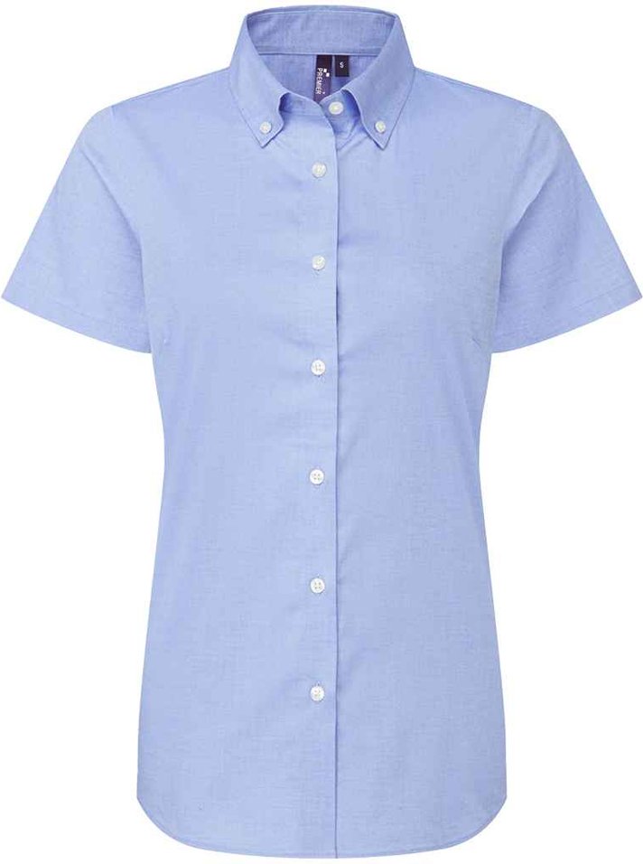 Premier - "Supreme" Formelles Hemd für Damen kurzärmlig (Dunkelblau)