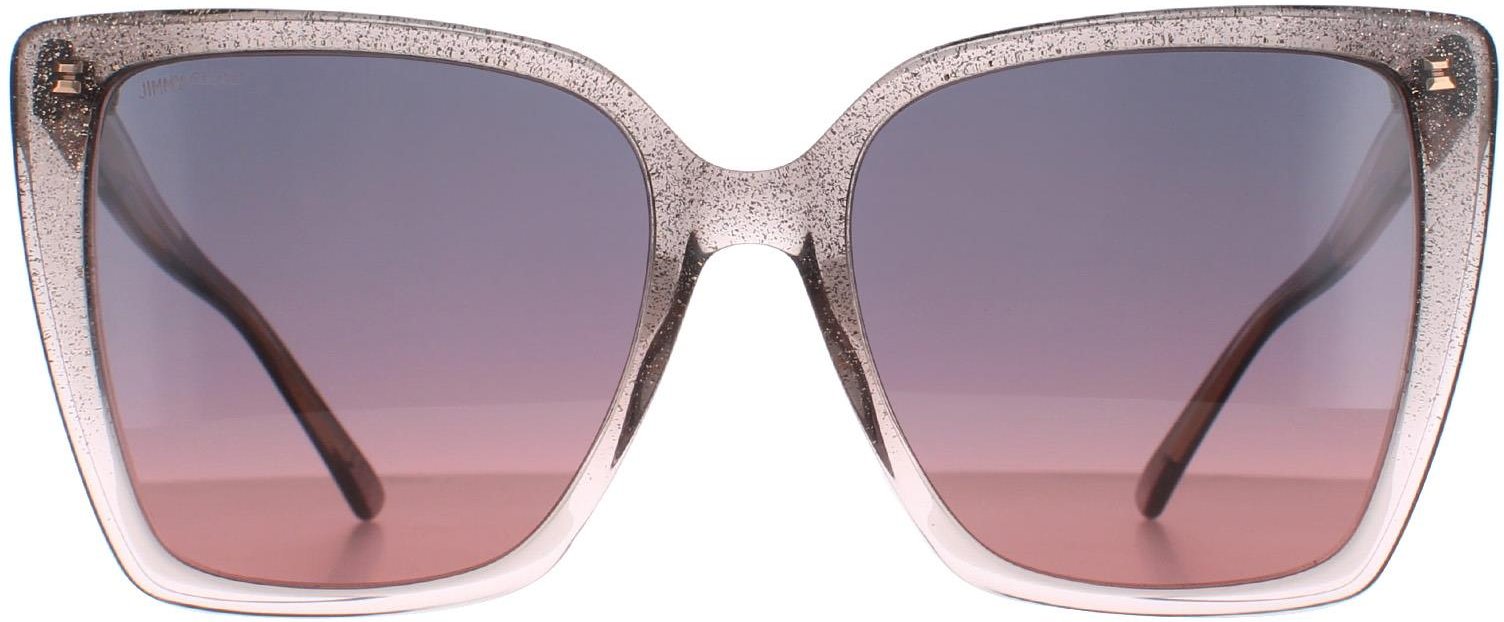 Jimmy Choo Cat Eye Damen Nude Glitzer Grau Fuchsia LESSIE/S
