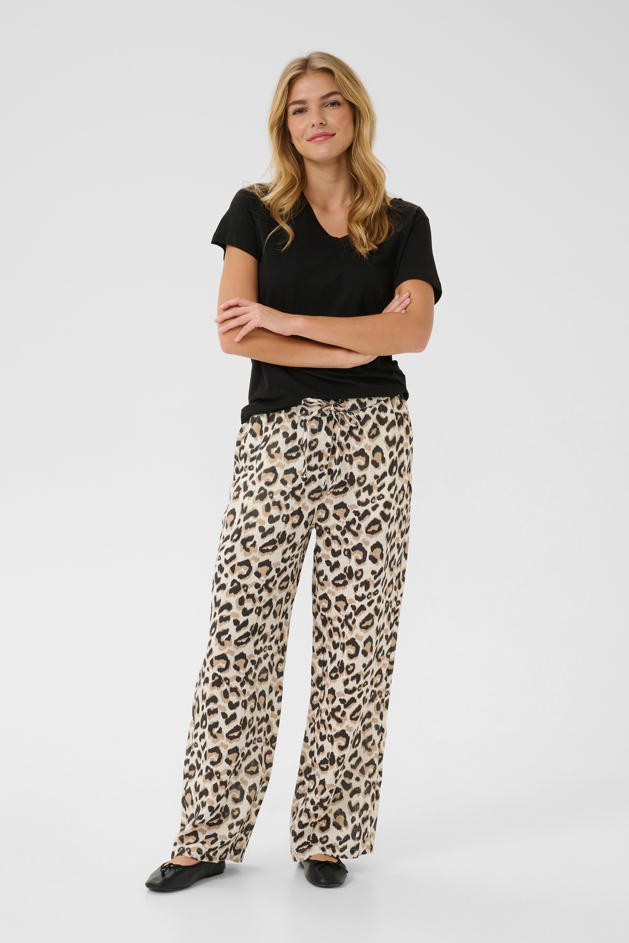 Casual Hose Loose fit leopard