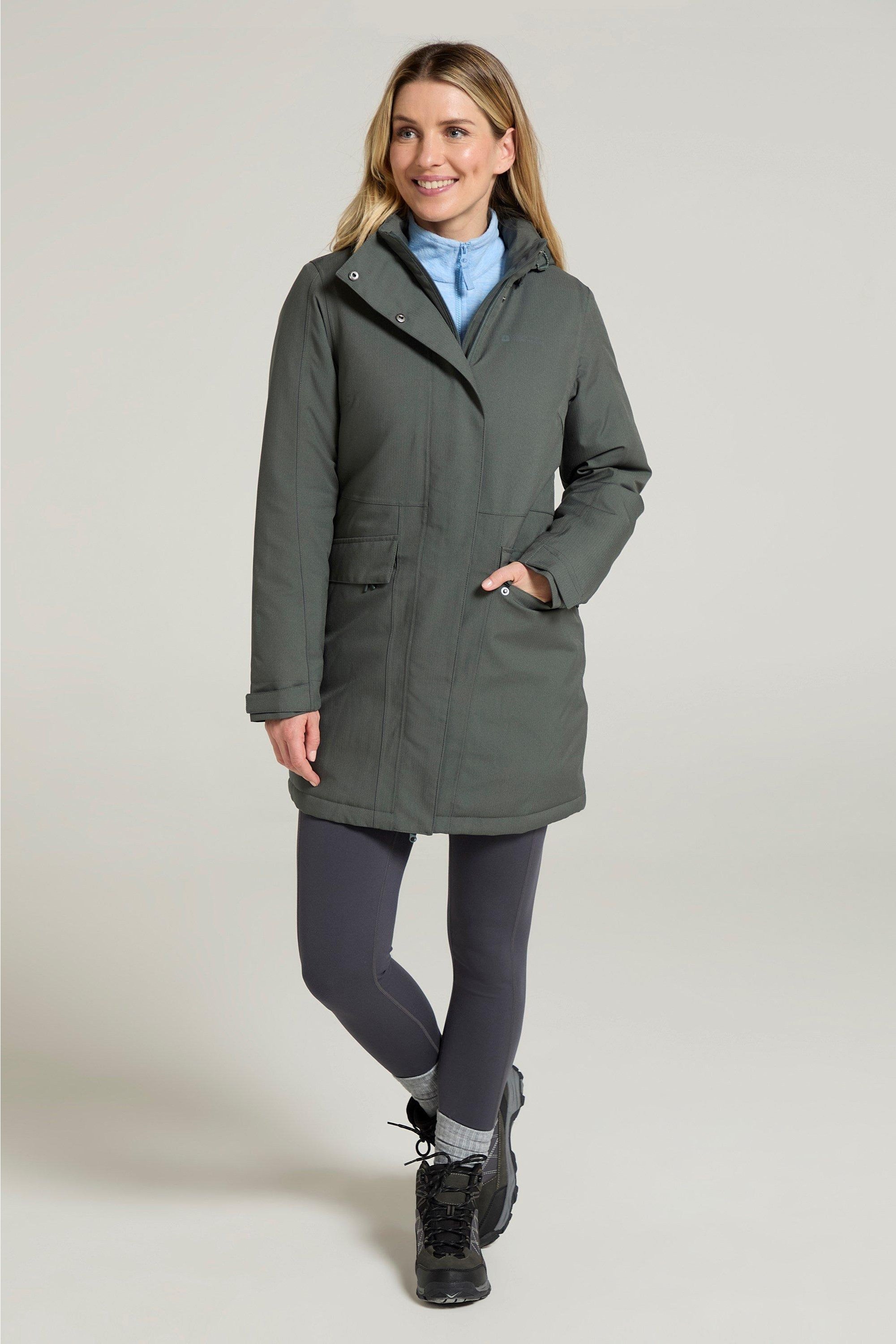 Mountain Warehouse - "Rain On" Steppjacke für Damen (Khakigrün)