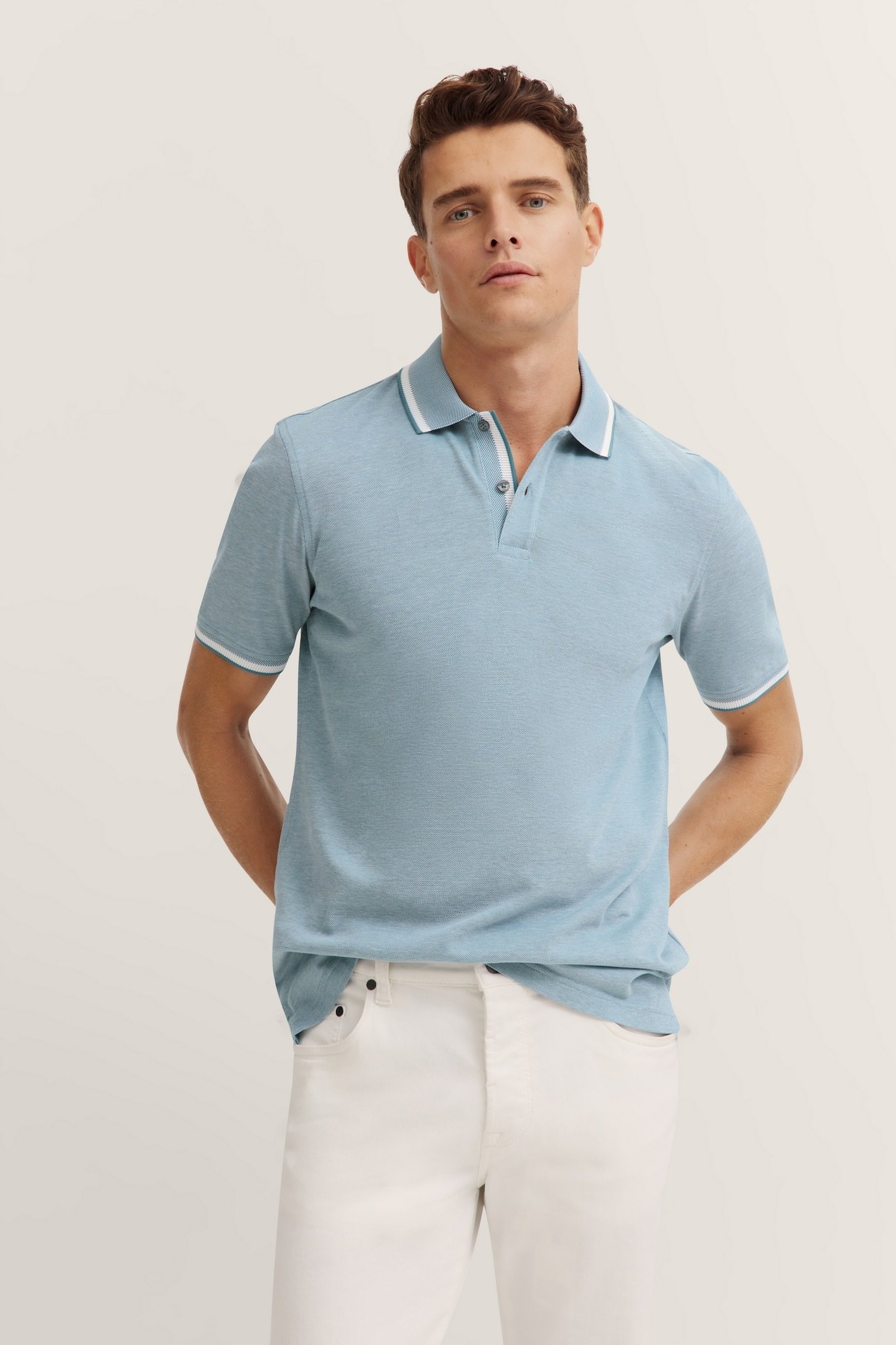 Bugatti Herren Polo aus Baumwolle