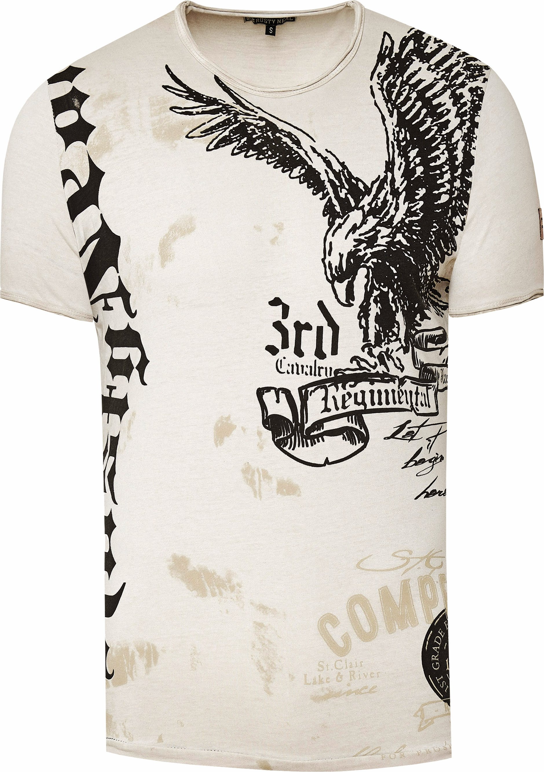 Thumbnail - T-Shirt Verwaschen American Eagle Print