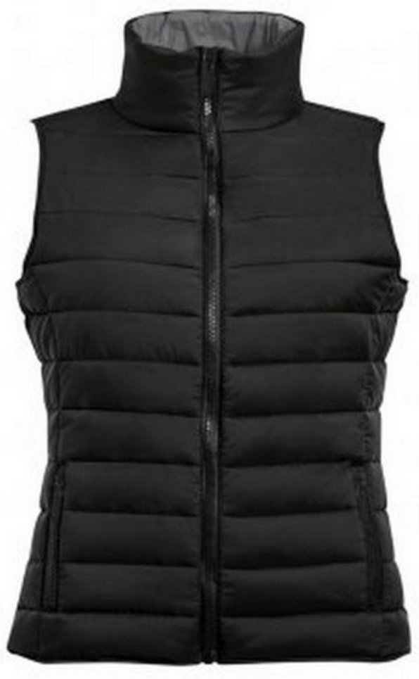 SOLS Womens/Ladies Wave Padded Water Repellent Bodywarmer/Weste (Schwarz)