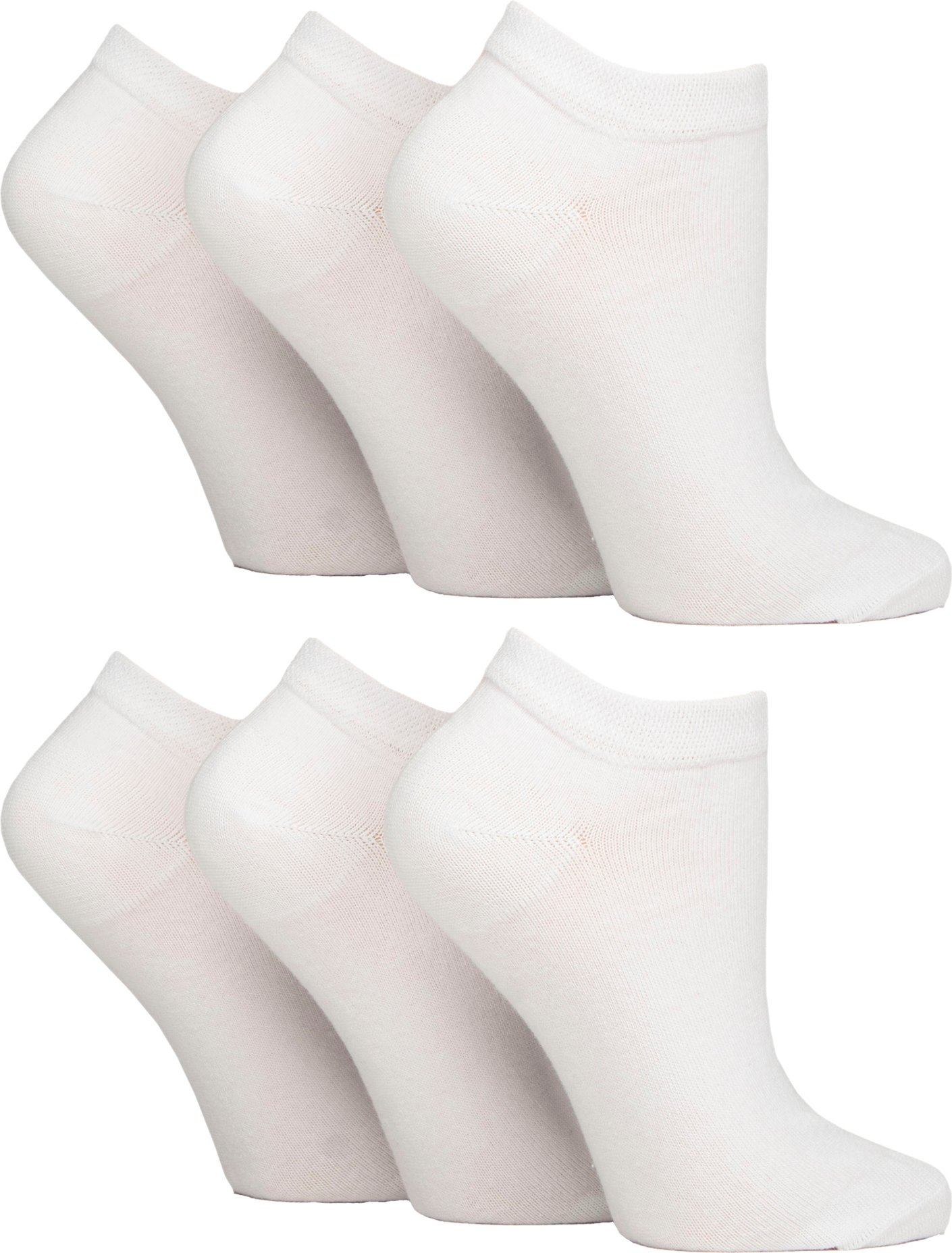 6er-Pack Diabetiker-Trainingssocken für Frauen | Extra breite Knöchelsocken