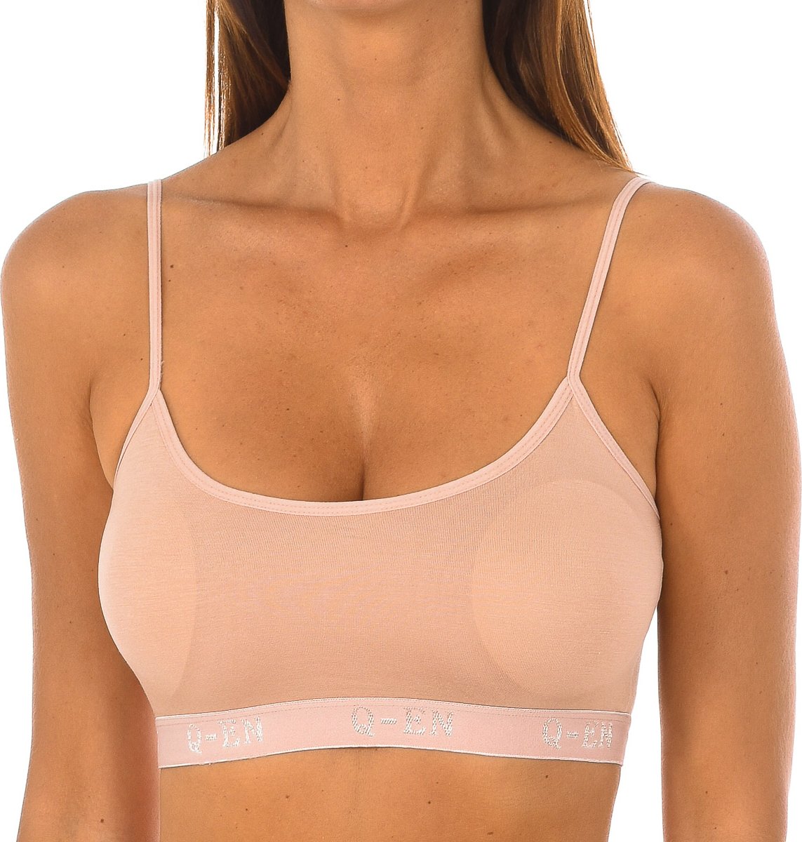 Micofibra Bambus-Spitzentop mit Rundhalsausschnitt 708 woman