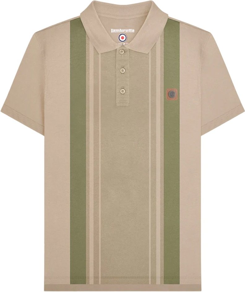 Lambretta - "SS25" Poloshirt für Herren (Steinfarben)