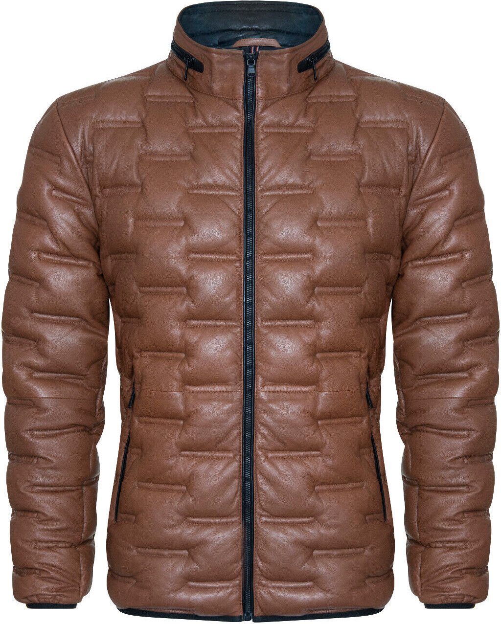 Herren-Puffer-Stepp-Bomber-Lederjacke – Recife