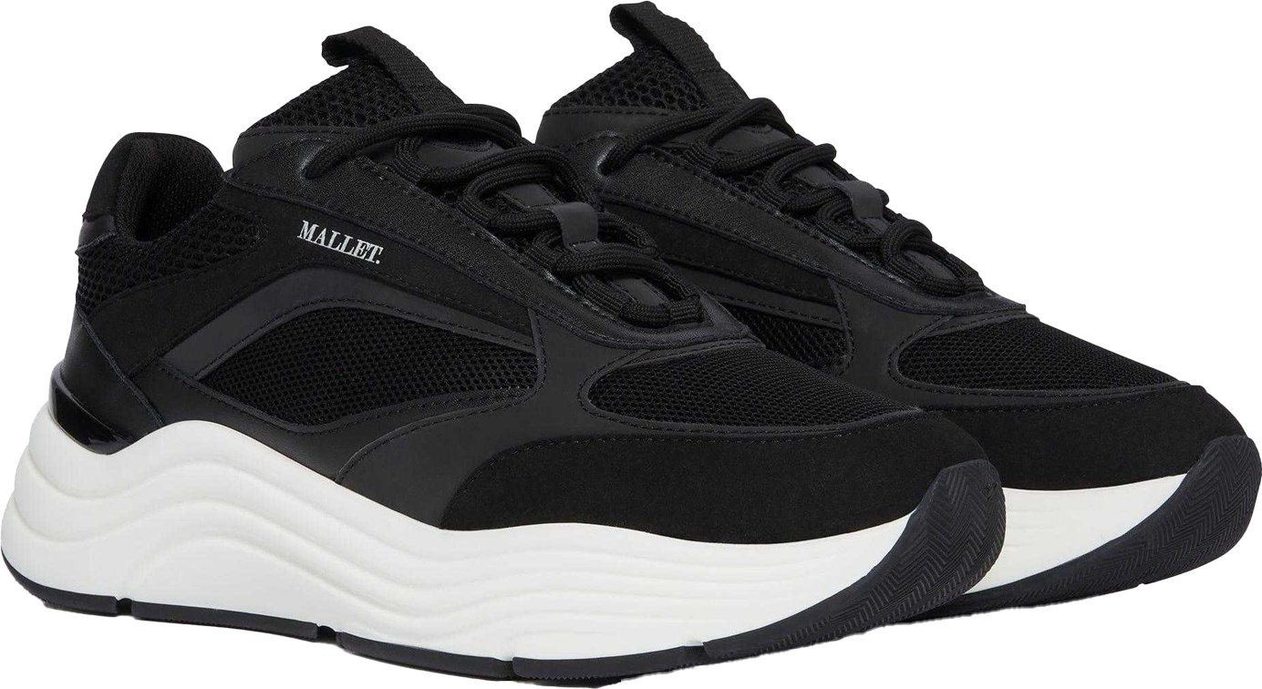 Thumbnail - Mallet Herren Cyrus 2.0 Wildleder Sneakers (Schwarz)