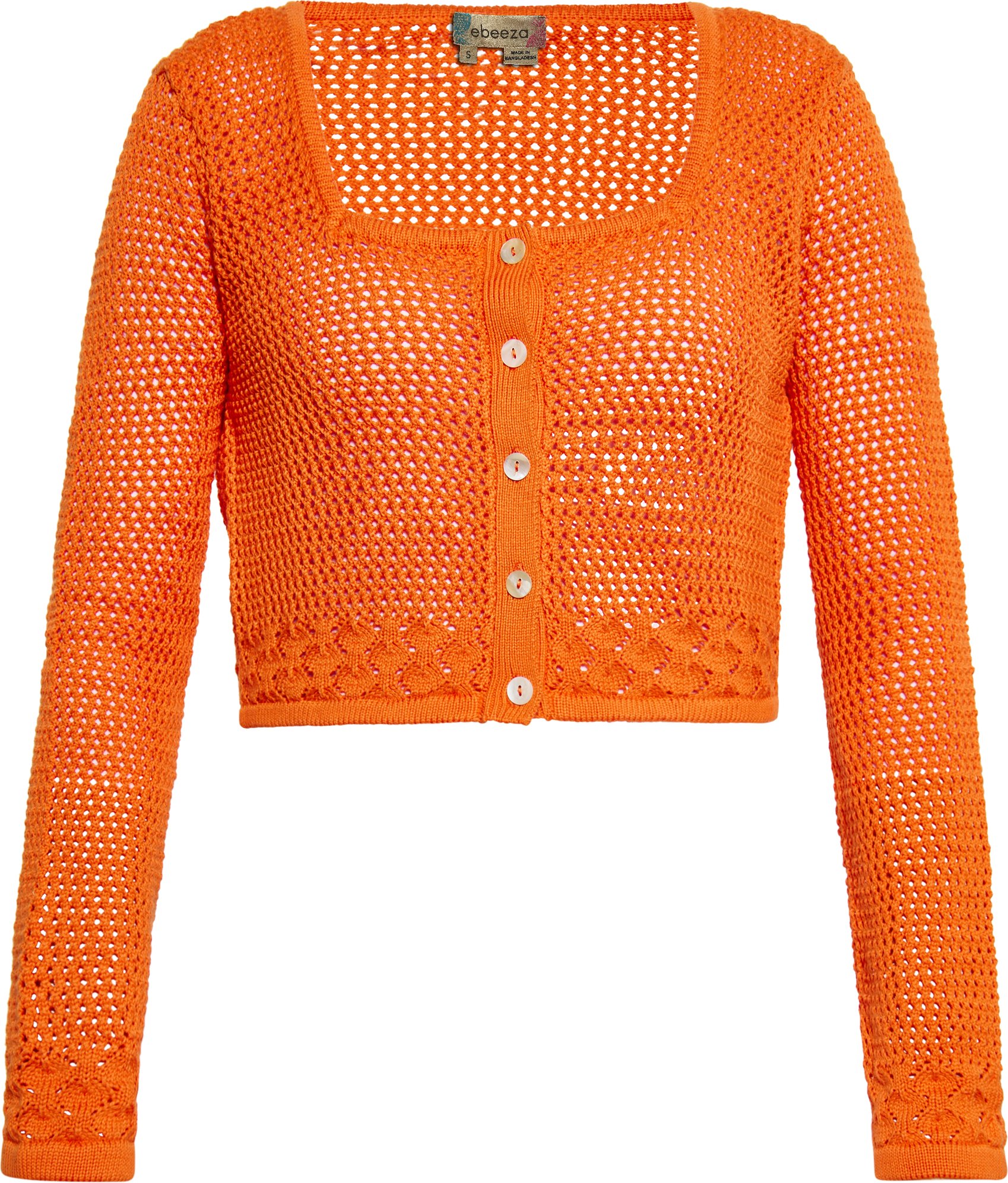 Mymo Strickjacke Frauen orange