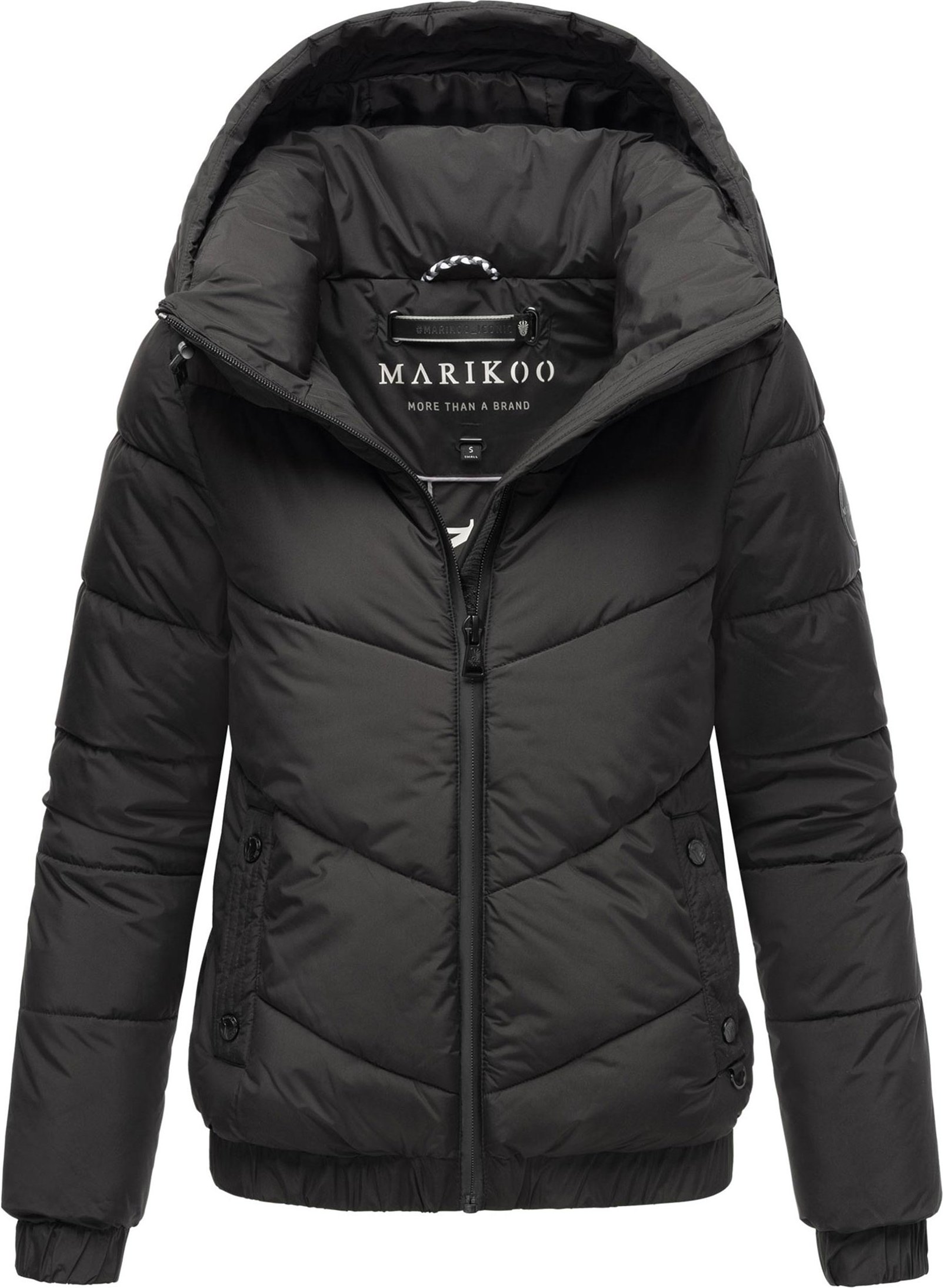 Marikoo Damen Winter Steppjacke mit Kapuze – Nayanaa
