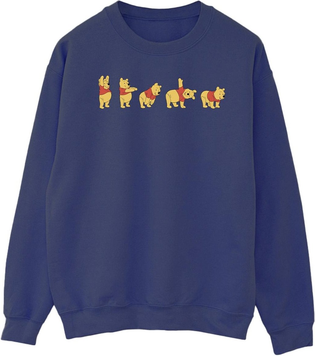Disney Herren Winnie The Pooh Stretching Sweatshirt (Marineblau)
