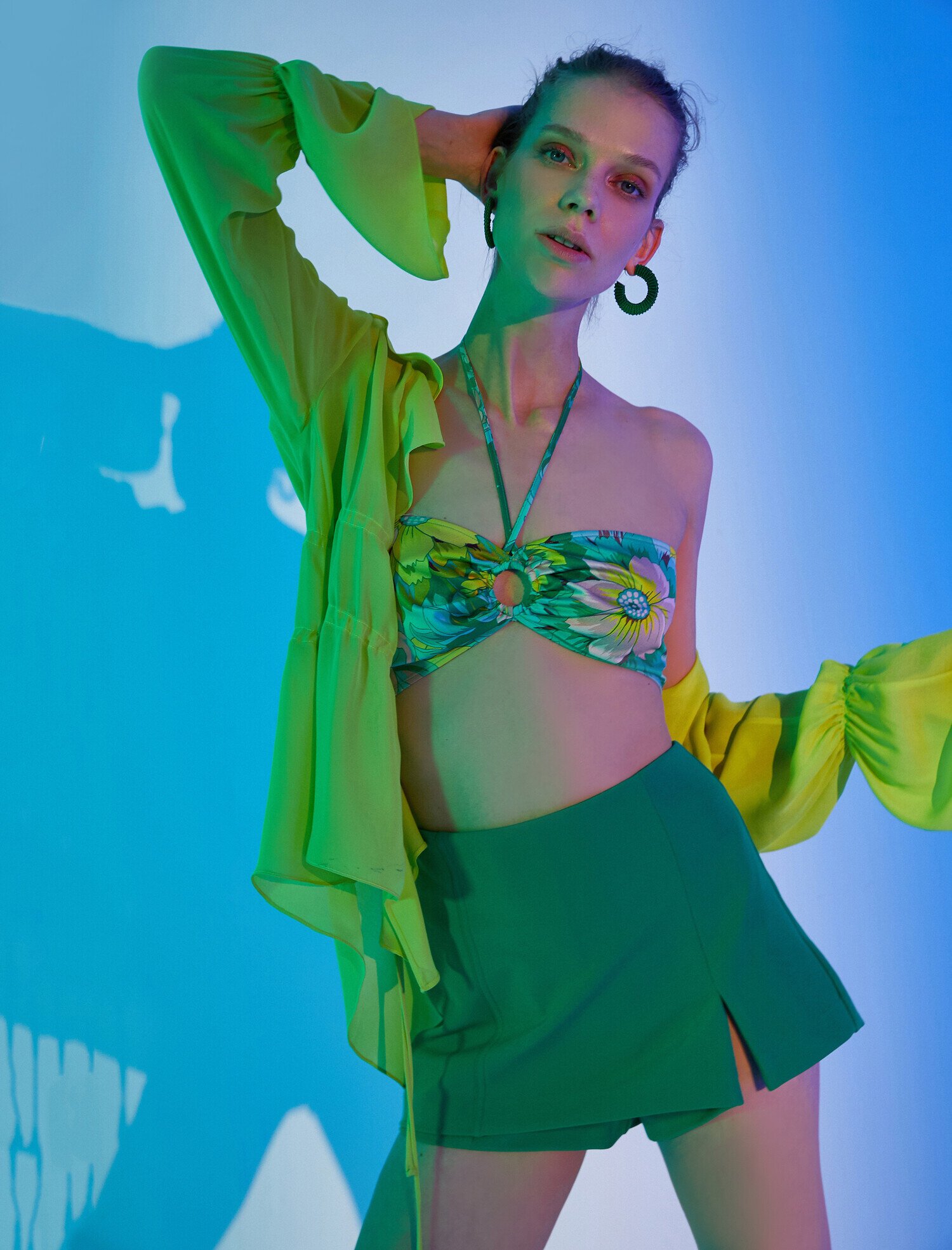 Koton TANKTOPS Bedrucktes Büstier mit Halterneck